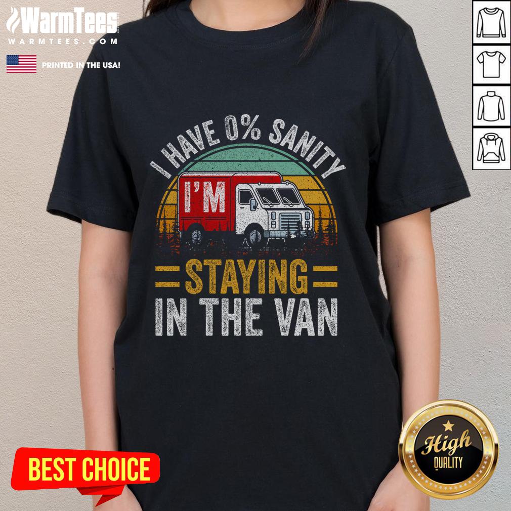 Nice I Have 0% Sanity I'm Staying In The Van Phasmophobia Vintage Sunset T-Shirt - Image 3