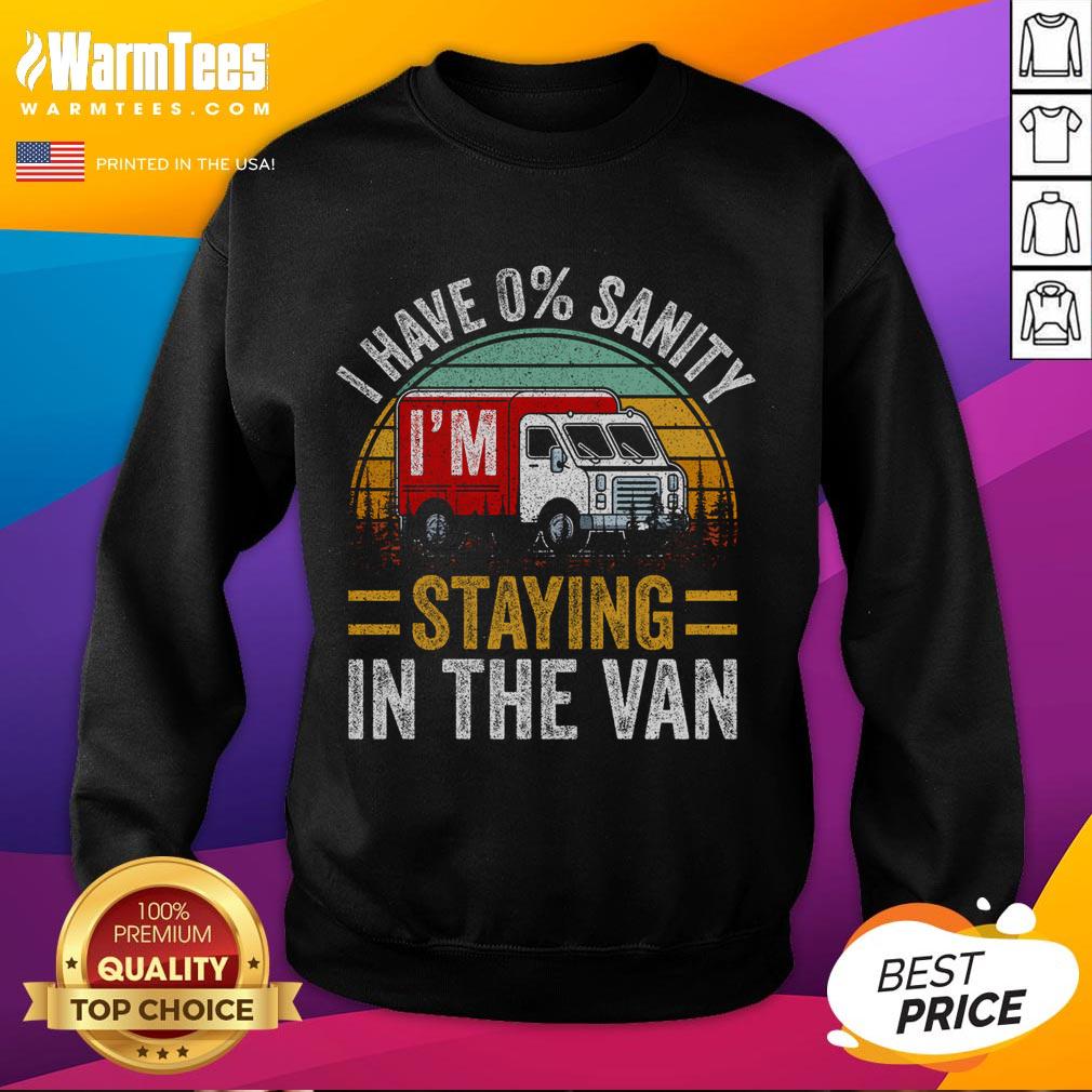 Nice I Have 0% Sanity I'm Staying In The Van Phasmophobia Vintage Sunset T-Shirt - Image 5