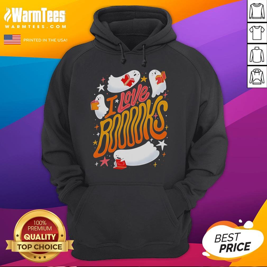 Nice I Love Booooks Halloween Season T-Shirt - Image 2