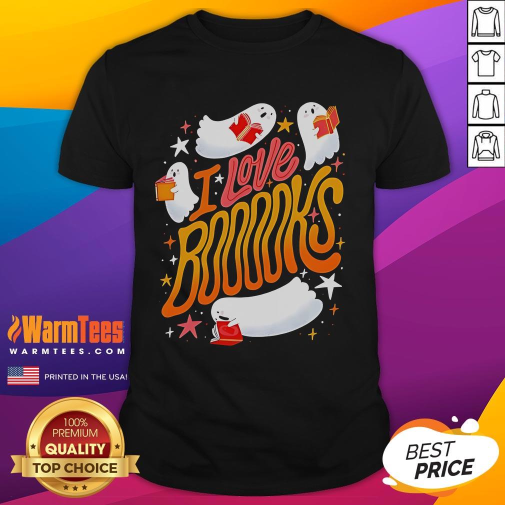 Nice I Love Booooks Halloween Season T-Shirt