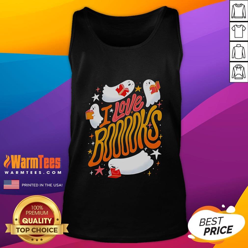 Nice I Love Booooks Halloween Season T-Shirt - Image 4