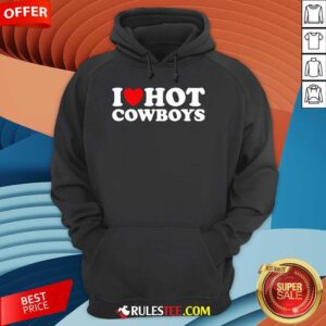 Alternative view of Nice I Love Hot Cowboys I Heart Hot Cowboys T-Shirt
