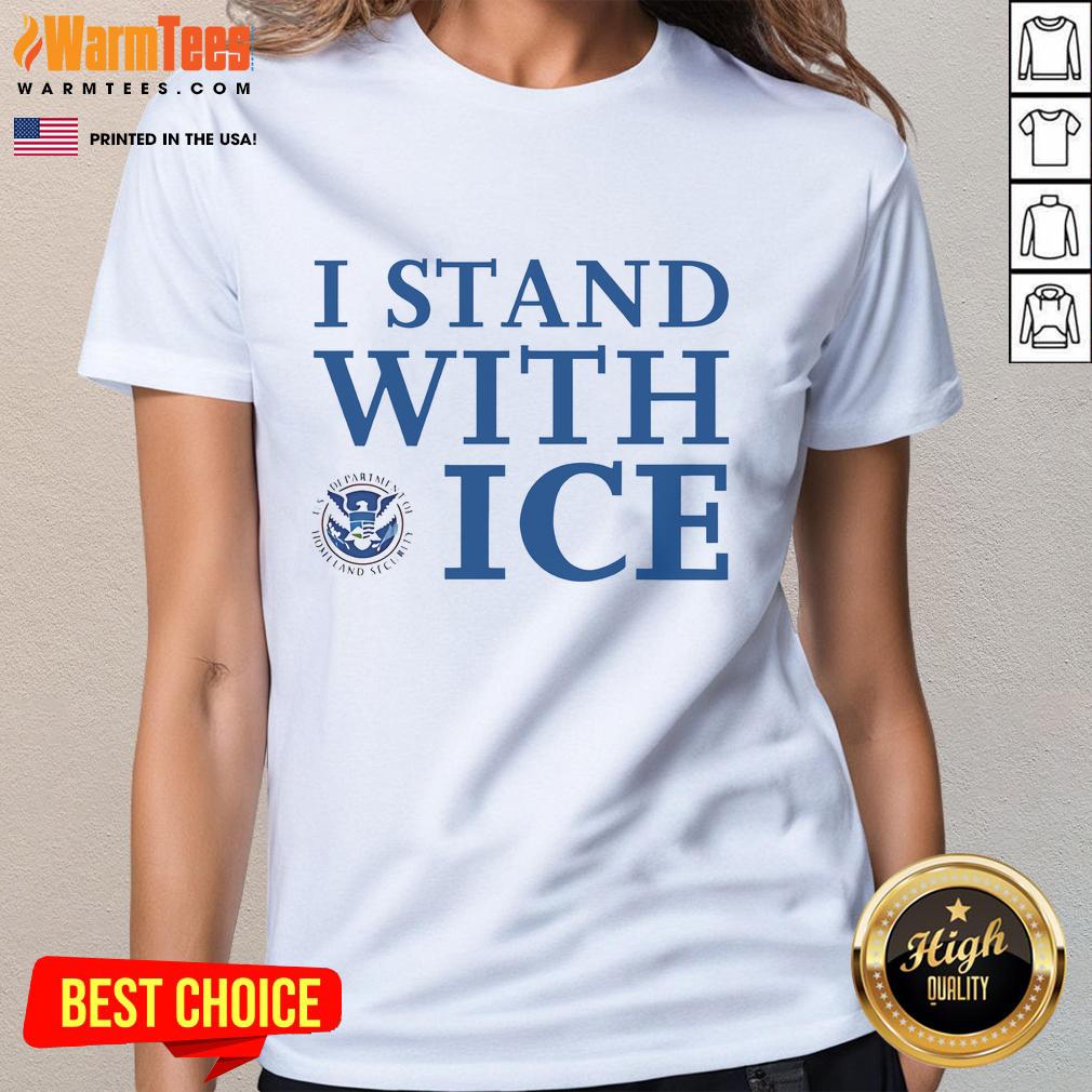 Nice I Stand With Ice Logo T-Shirt - Image 3