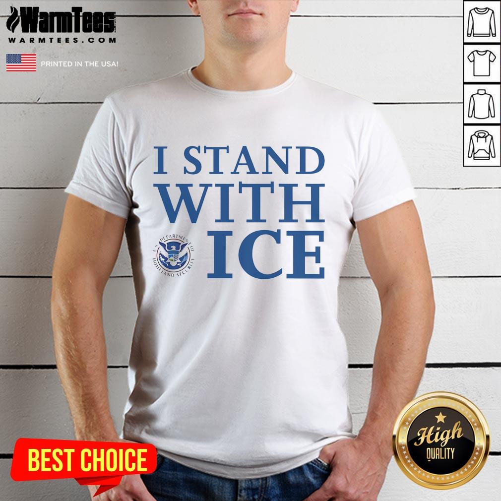 Nice I Stand With Ice Logo T-Shirt