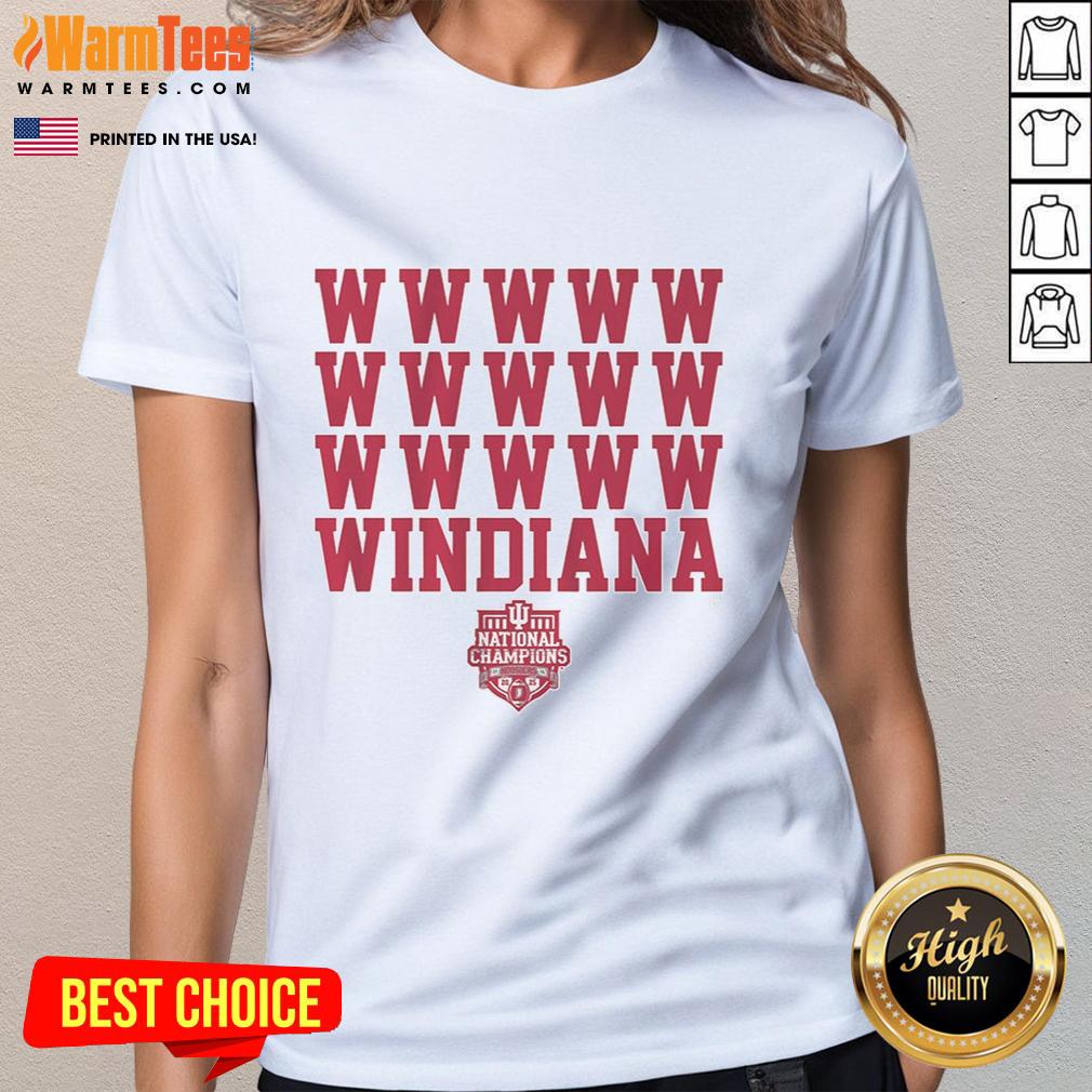 Nice Indiana Football Windiana 2025 National Champions T-Shirt - Image 3