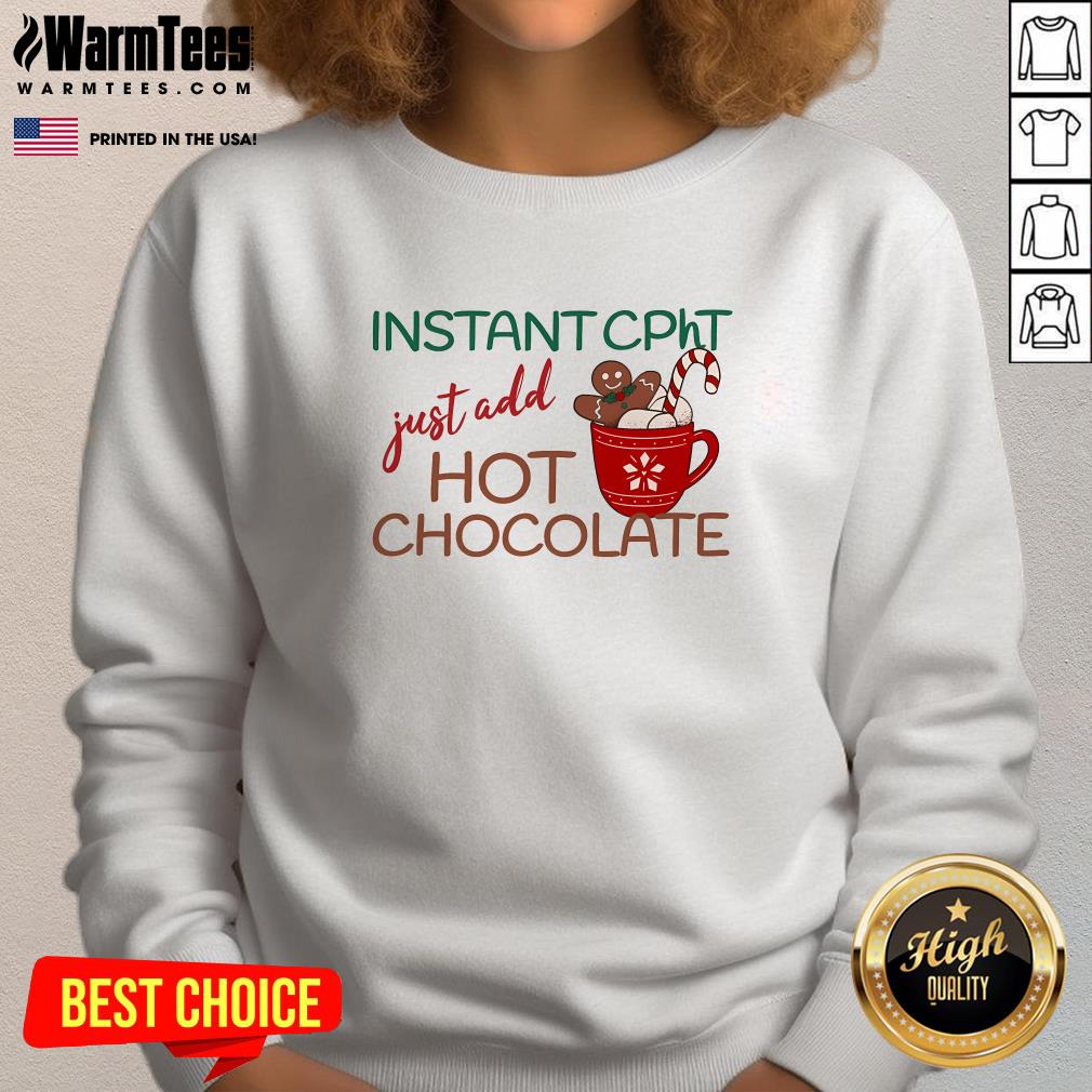 Nice Instant CPhT Hot Chocolate Christmas T-Shirt - Image 4