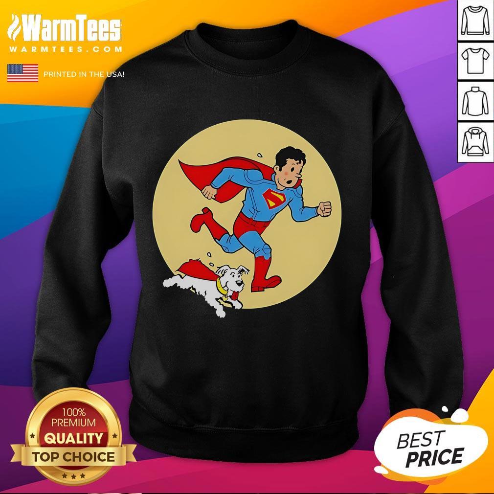 Nice Kal-El And Krypto X The Adventures Of Tintin The Adventures Of A Super Guy T-Shirt - Image 5