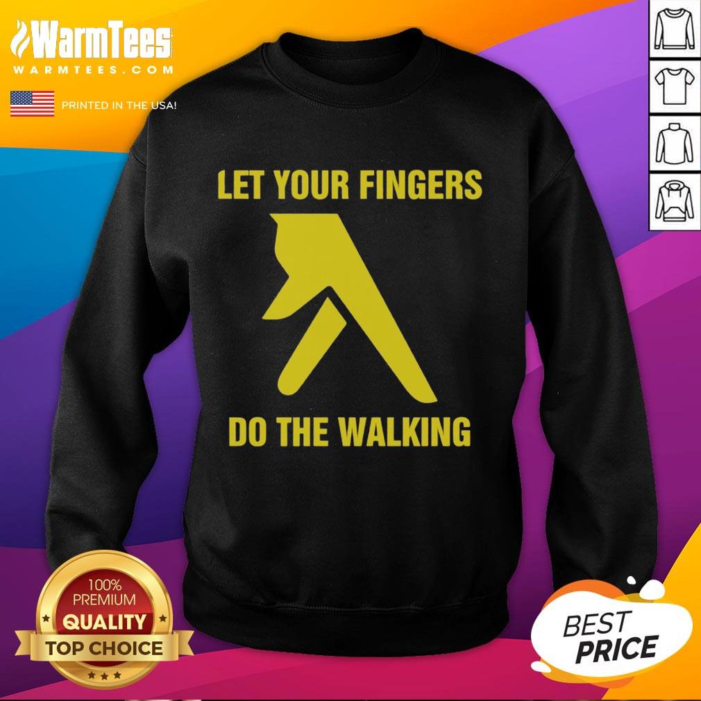 Nice Let Your Fingers Do The Walking T-Shirt - Image 5