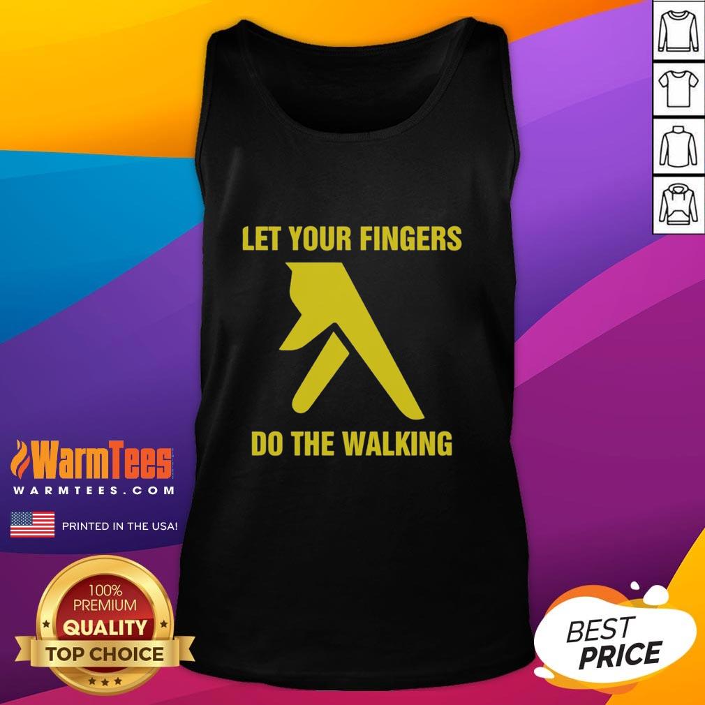 Nice Let Your Fingers Do The Walking T-Shirt - Image 4