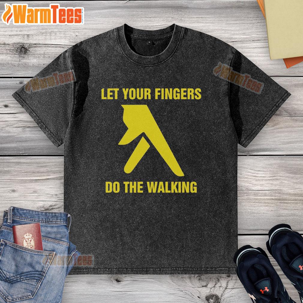 Nice Let Your Fingers Do The Walking T-Shirt - Image 6