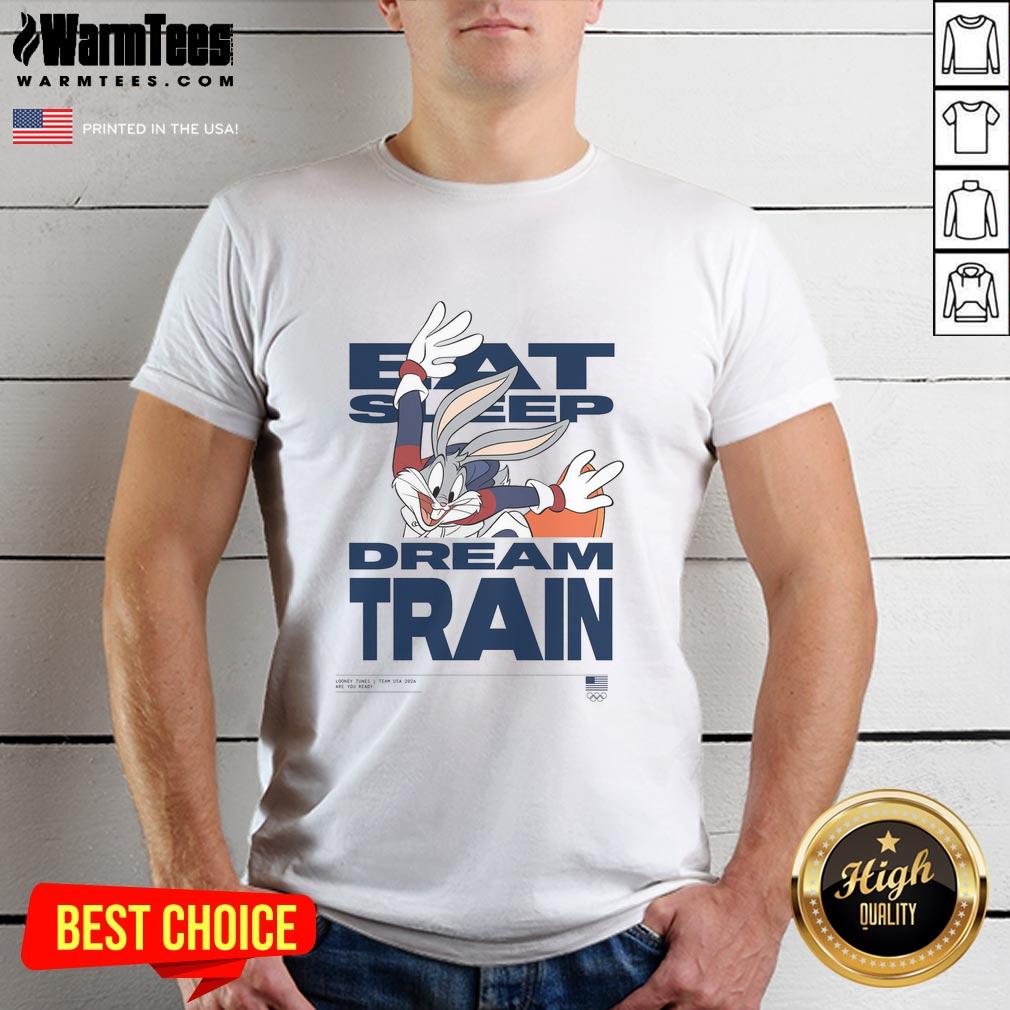 Nice Looney Tunes X Team Usa Eat Sleep Dream Train T-Shirt