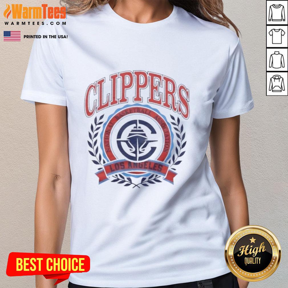Nice Los Angeles Clippers National Basketball Association Crest T-Shirt - Image 3