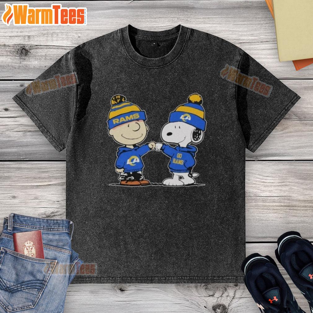 Nice Los Angeles Rams Snoopy And Charlie Brown Best Friends T-Shirt - Image 6