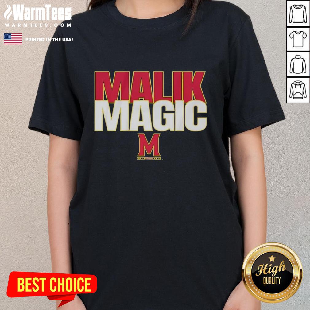 Nice Maryland Terrapins Football Malik Washington Magic T-Shirt - Image 3