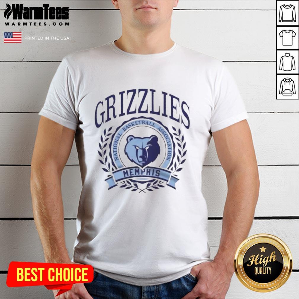 Nice Memphis Grizzlies National Basketball Association Crest T-Shirt