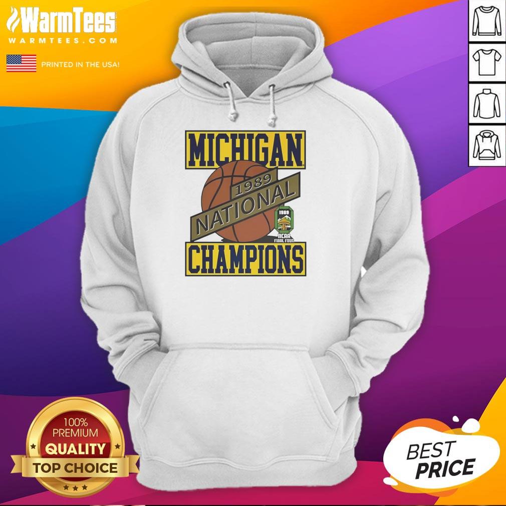Nice Michigan Wolverines Basketball National Champions 1989 T-Shirt - Image 2