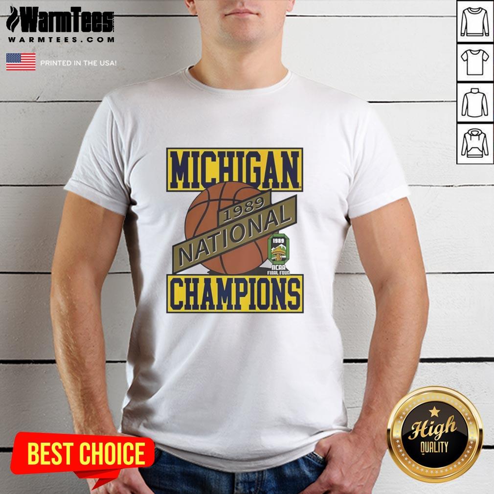 Nice Michigan Wolverines Basketball National Champions 1989 T-Shirt