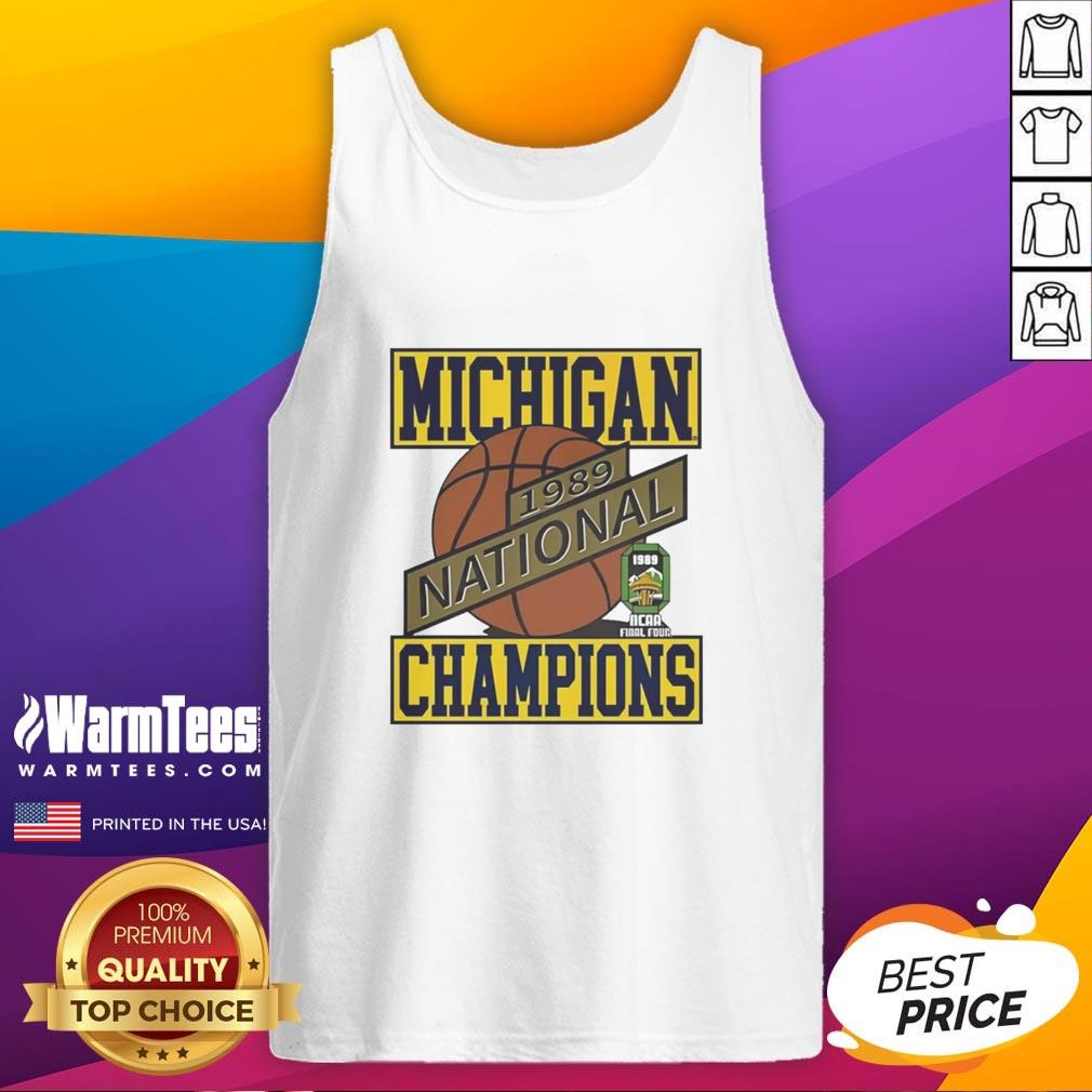 Nice Michigan Wolverines Basketball National Champions 1989 T-Shirt - Image 4