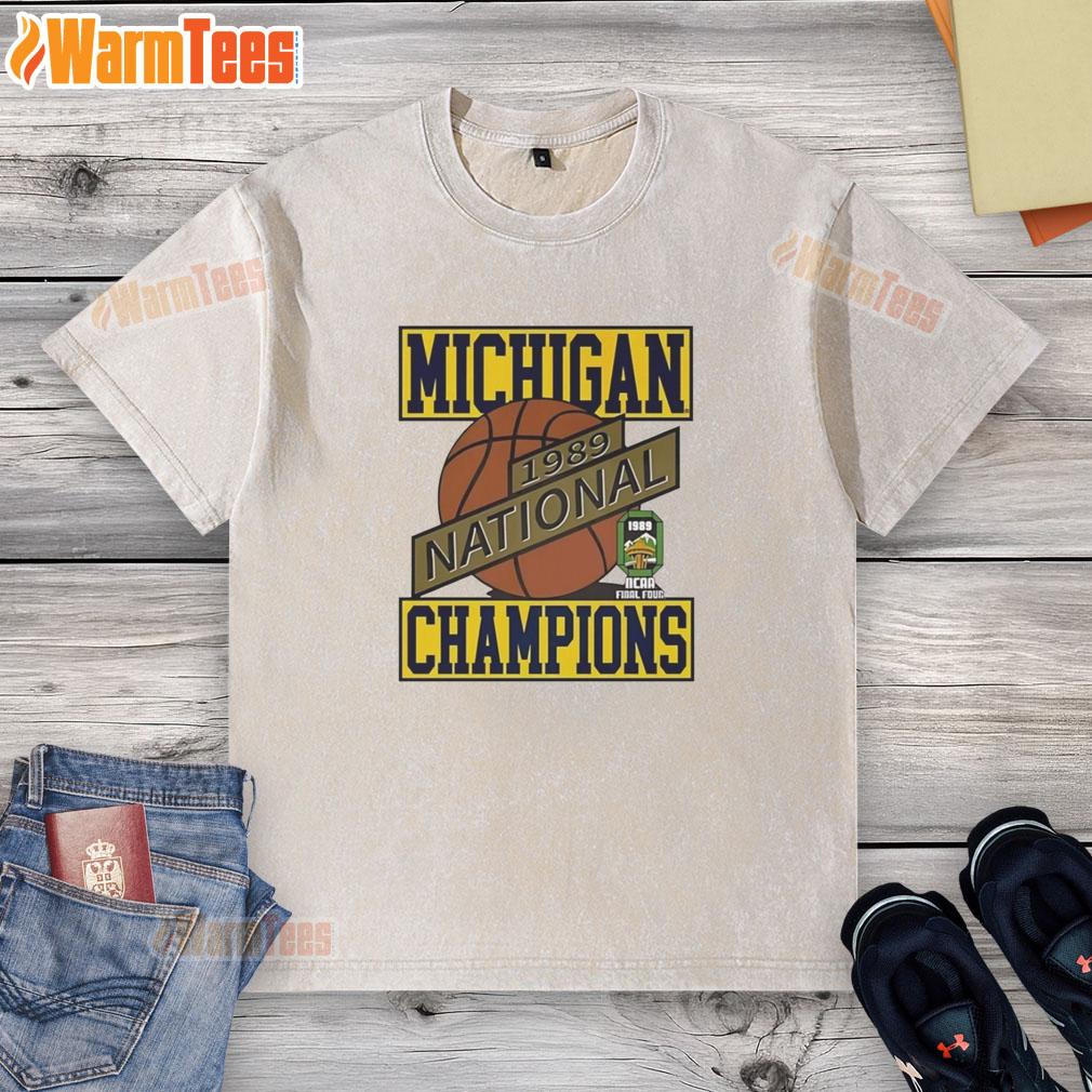 Nice Michigan Wolverines Basketball National Champions 1989 T-Shirt - Image 6