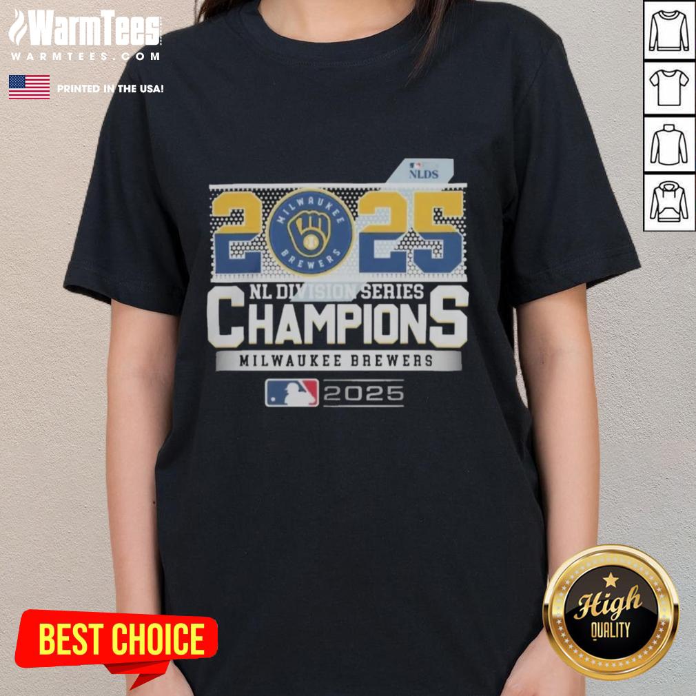 Nice Milwaukee Brewers 2025 NLDS Champions MLB National League Division Series T-Shirt - Image 3