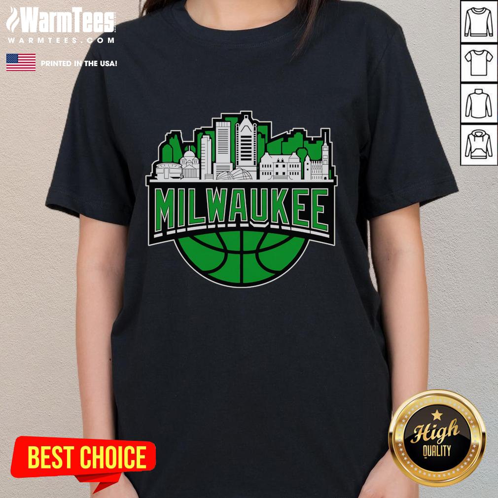 Nice Milwaukee Bucks Basketball City Inspired Style 2025 T-Shirt - Image 3