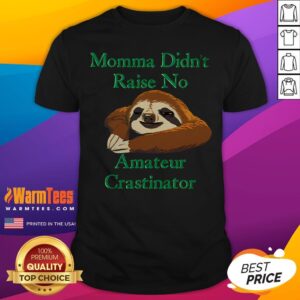 Nice Momma Didn't Raise No Amateur Crastinator T-Shirt
