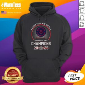 Alternative view of Nice Montreal Alouettes 112E Grey Cup Champions 2025 City Skyline T-Shirt
