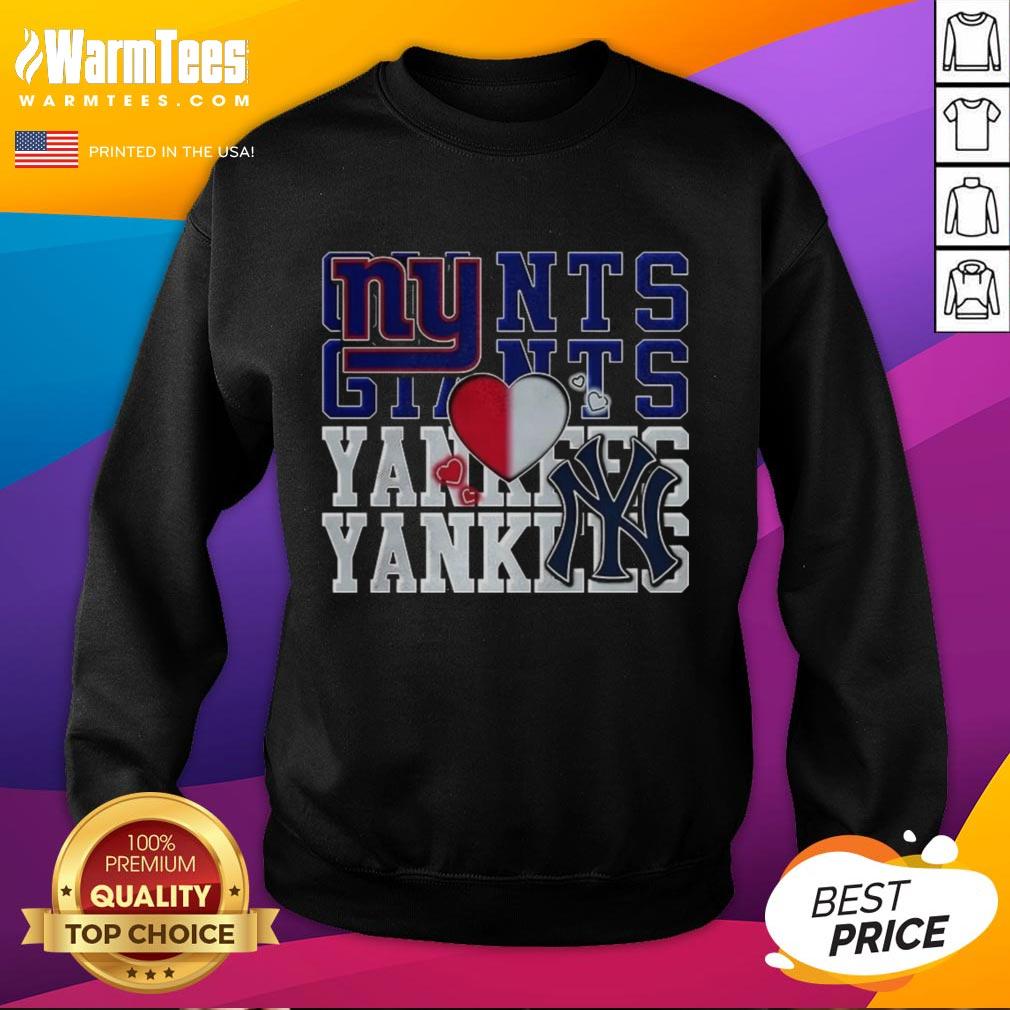 Nice New York Giants NFL And New York Yankees Mlb Sport Lover T-Shirt - Image 5