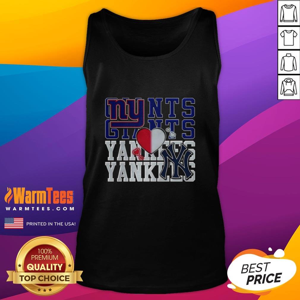 Nice New York Giants NFL And New York Yankees Mlb Sport Lover T-Shirt - Image 4