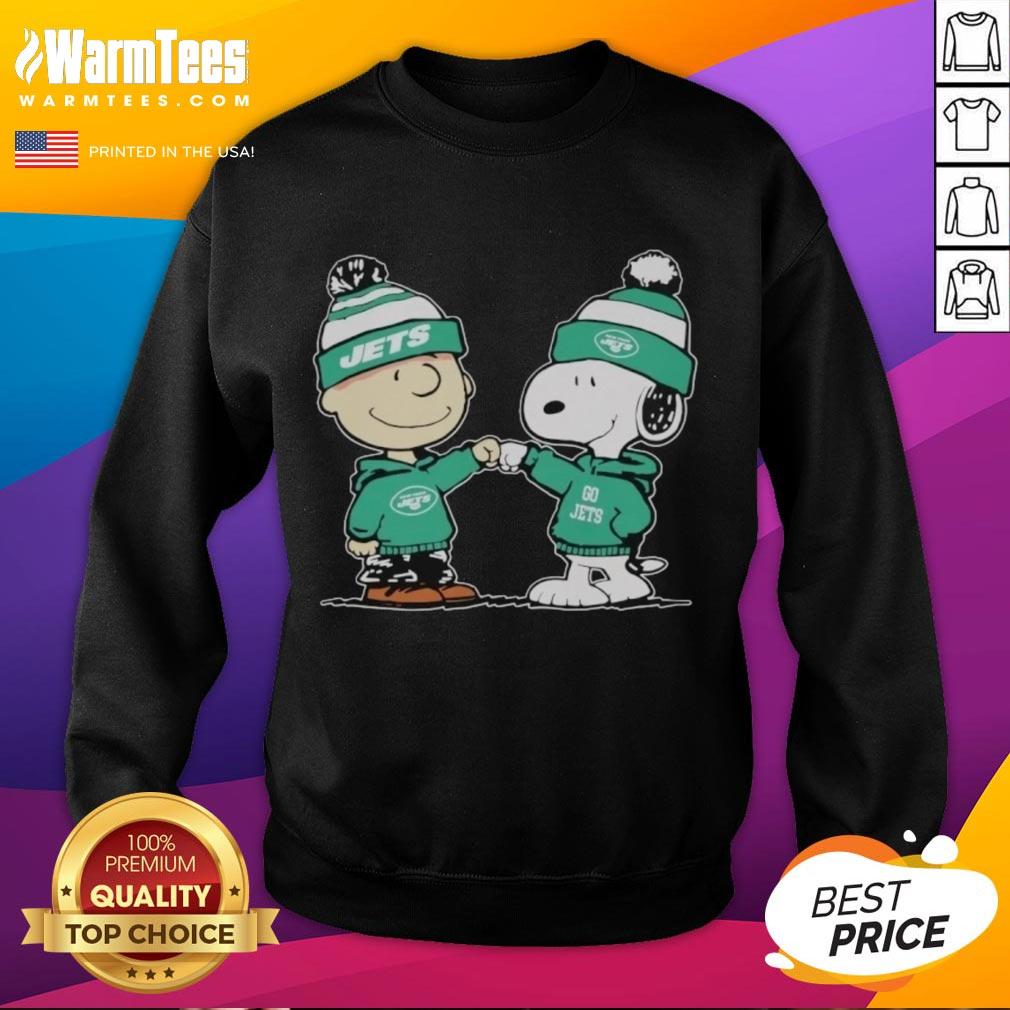 Nice New York Jets Snoopy And Charlie Brown Best Friends T-Shirt - Image 5