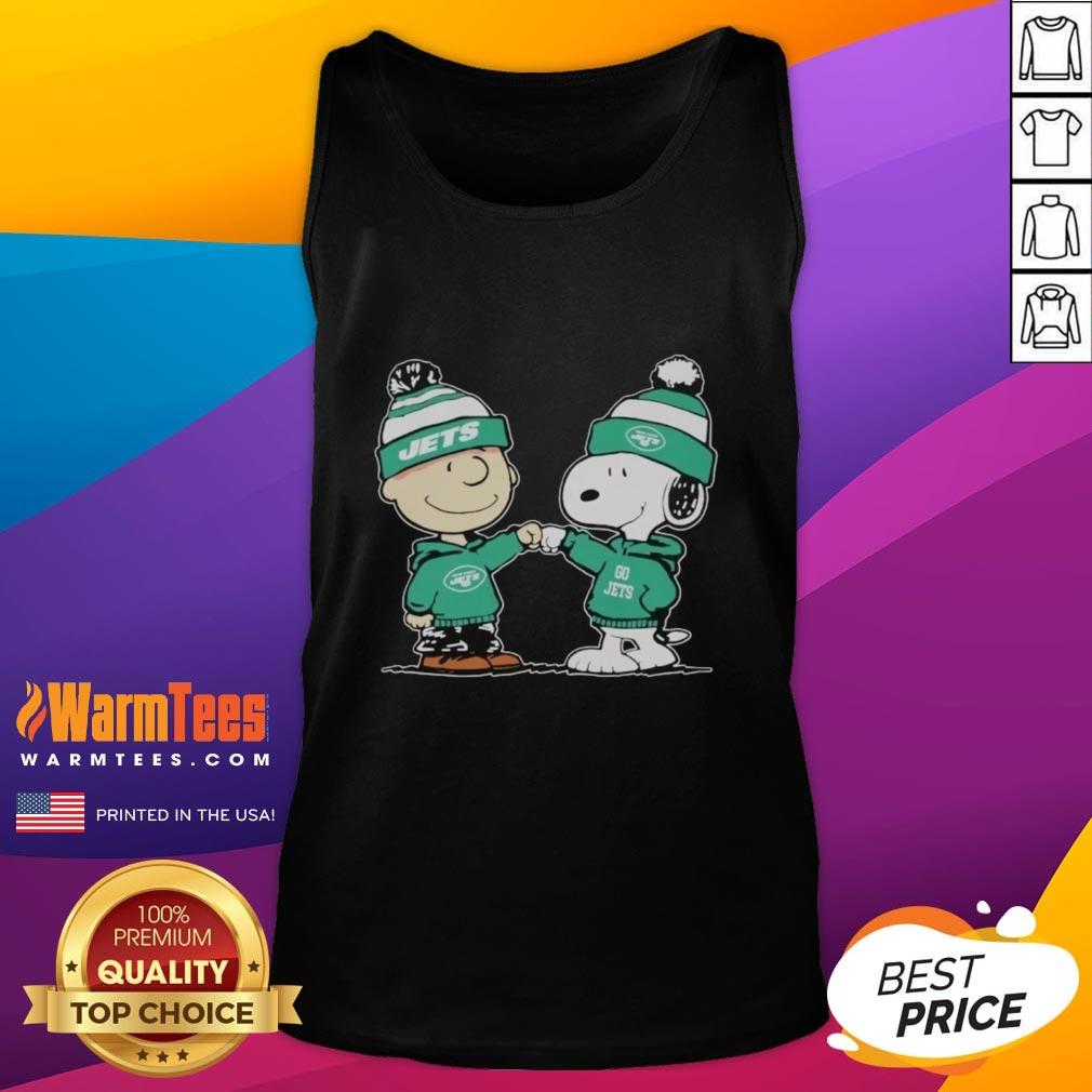 Nice New York Jets Snoopy And Charlie Brown Best Friends T-Shirt - Image 4
