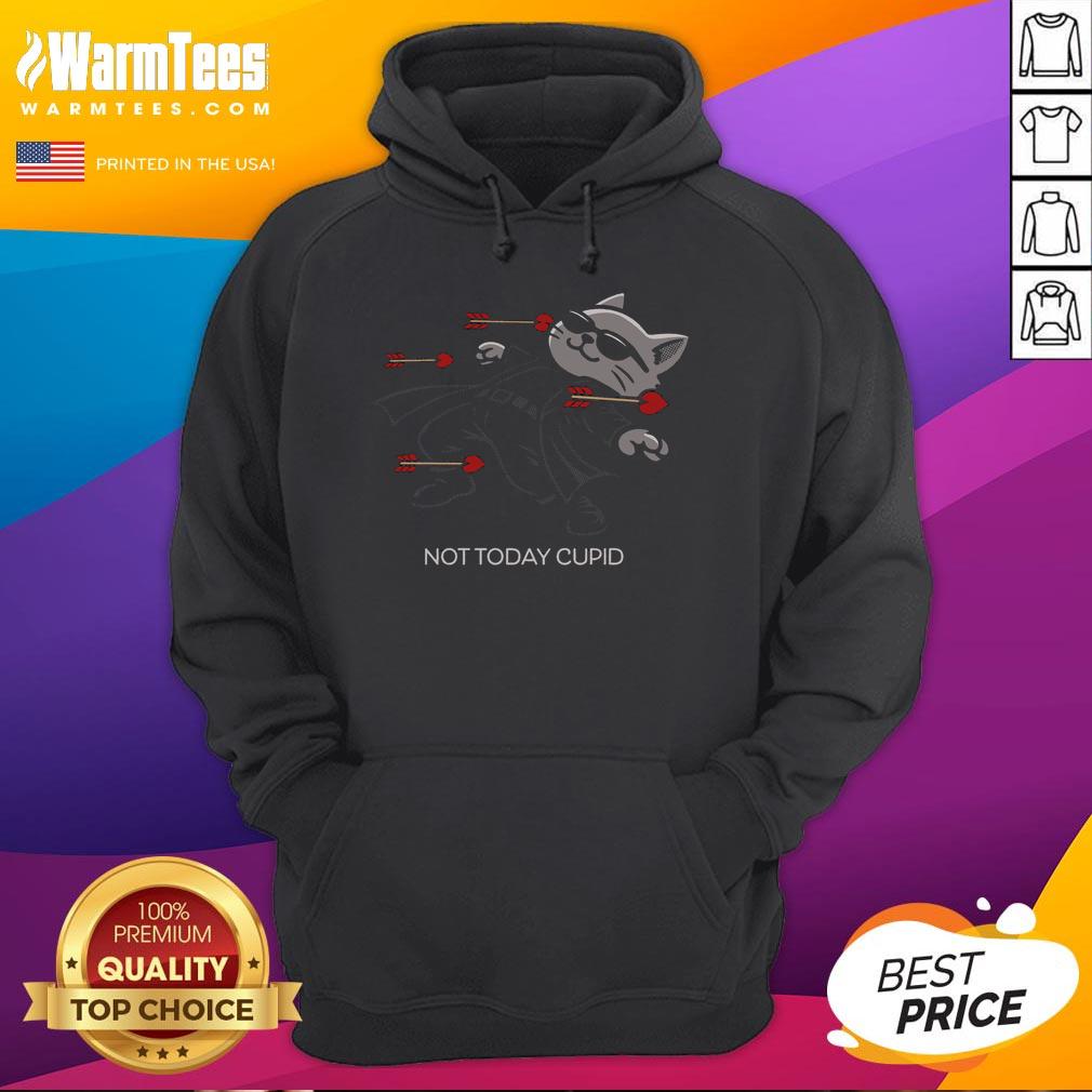 Nice Not Today Cupid Matrix Bullets Dodge Cat T-Shirt - Image 2