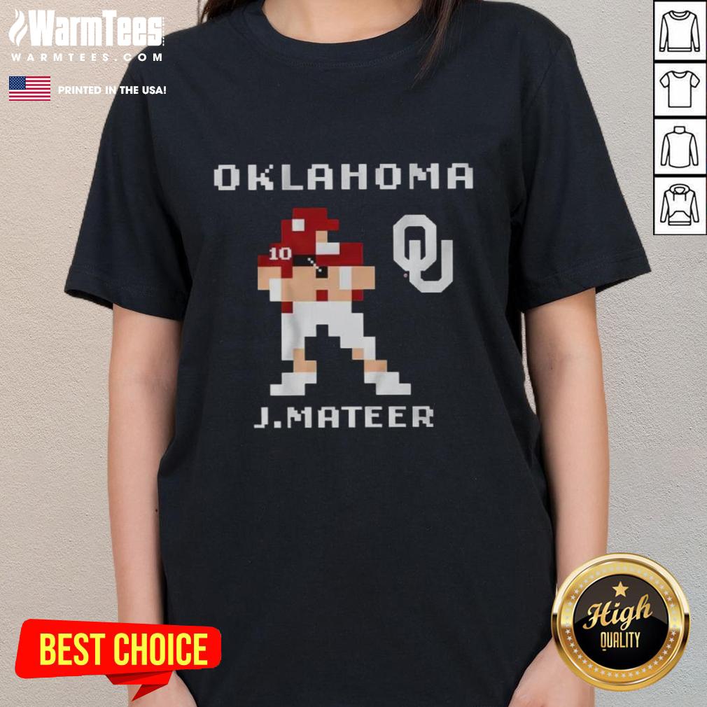 Nice Oklahoma Sooners Football John Mateer Retro Baller T-Shirt - Image 3