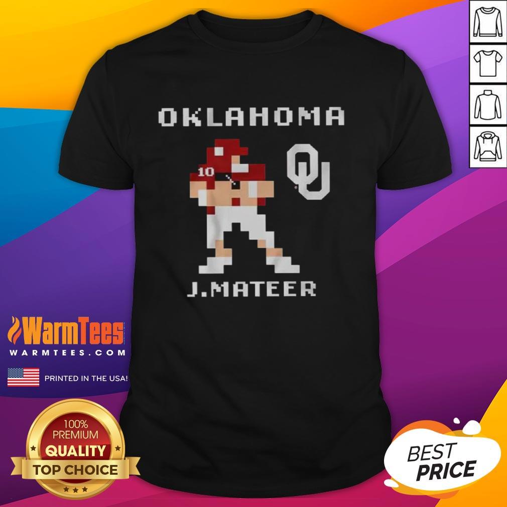 Nice Oklahoma Sooners Football John Mateer Retro Baller T-Shirt