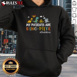 Alternative view of Nice Pediatric Nurse My Patients Are Dino-Mite Dinosaur T-Shirt