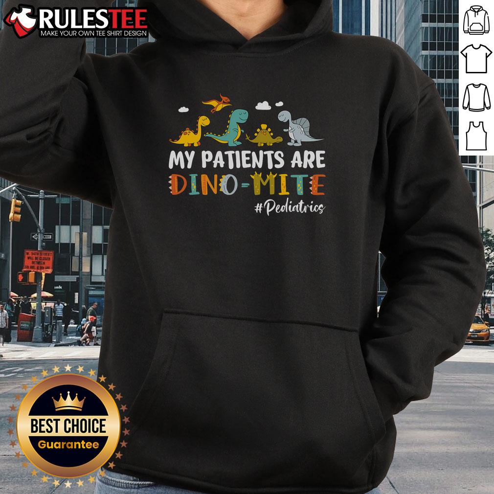 Nice Pediatric Nurse My Patients Are Dino-Mite Dinosaur T-Shirt - Image 2