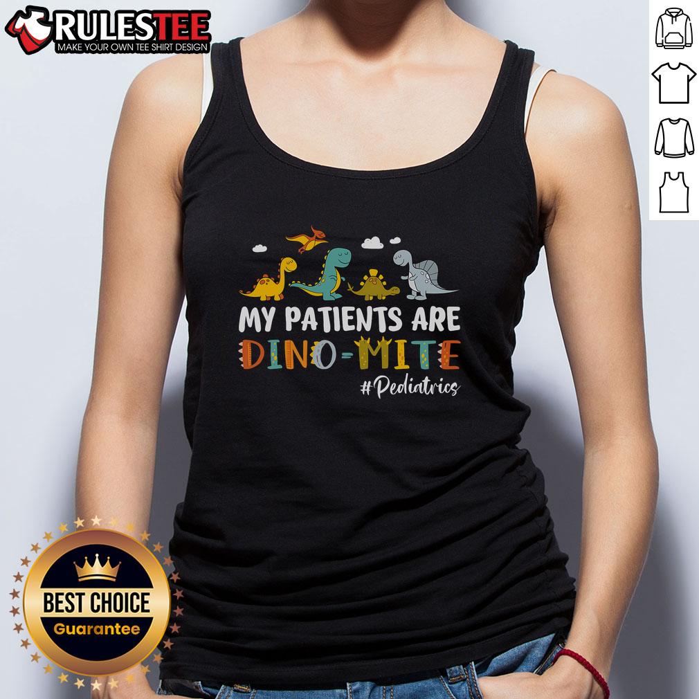 Nice Pediatric Nurse My Patients Are Dino-Mite Dinosaur T-Shirt - Image 4