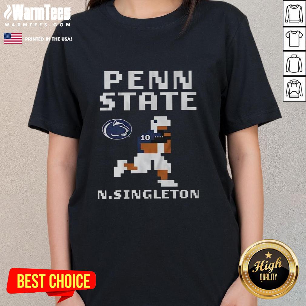 Nice Penn State Nittany Lions Football Nicholas Singleton Retro Baller T-Shirt - Image 2