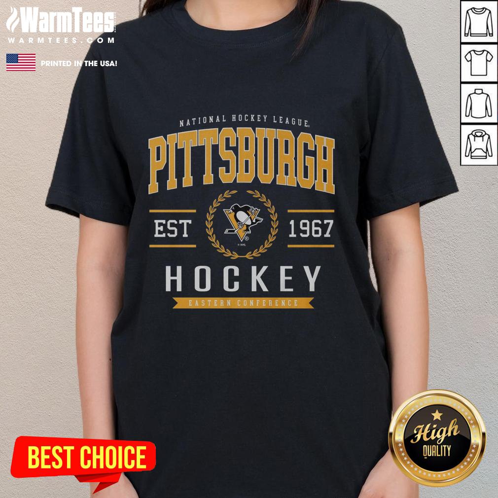 Nice Pittsburgh Penguins Hockey Legacy Crest T-Shirt - Image 3