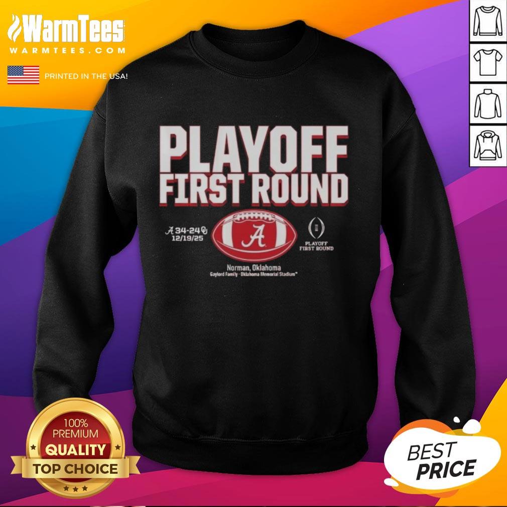 Nice Playoff First Round Alabama Crimson Tide 2025 CFP Winner T-Shirt - Image 5