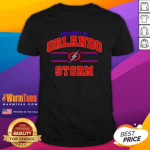 Nice Property Of Orlando Storm UFL Logo T-Shirt