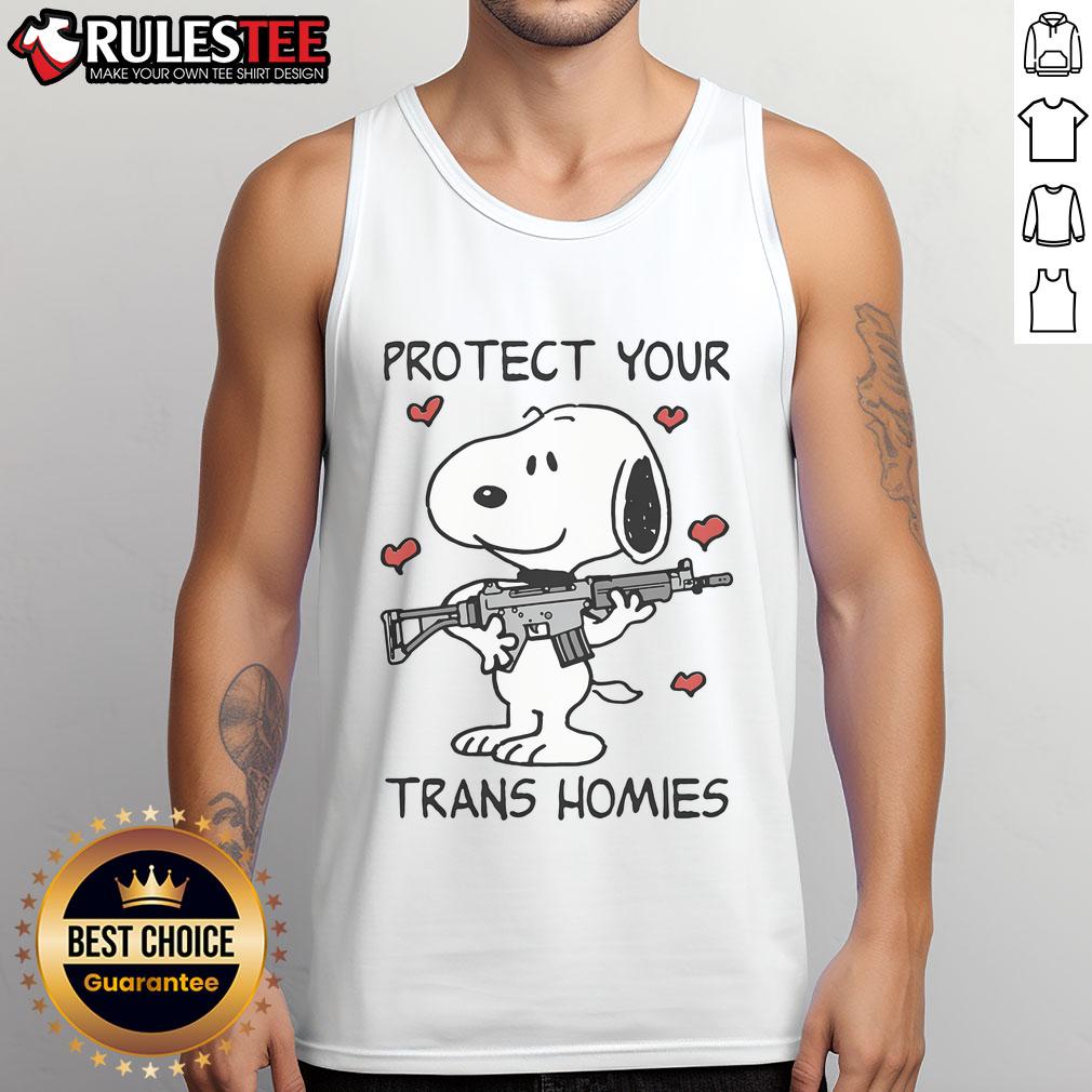 Nice Protect Your Trans Homies Snoopy Dog T-Shirt - Image 3