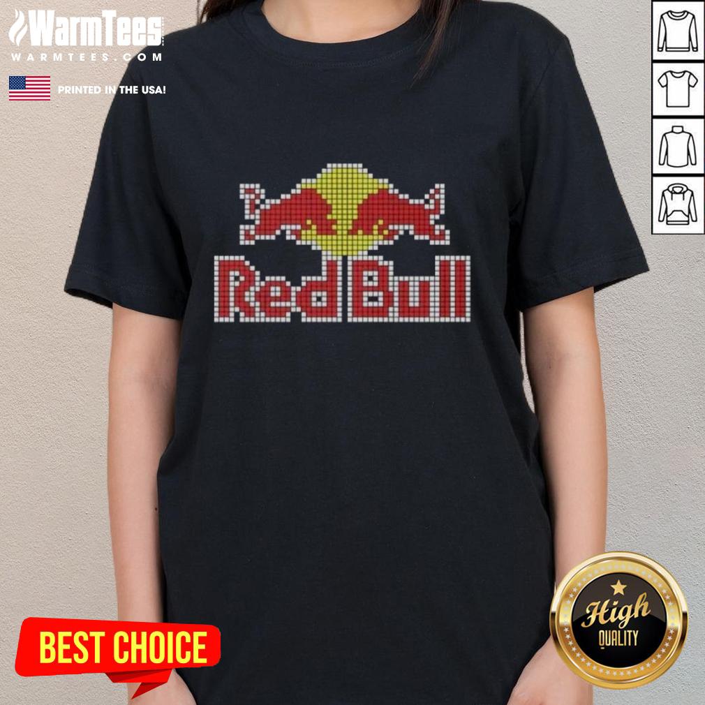 Nice Red Bull 8 Bit Logo T-Shirt - Image 3