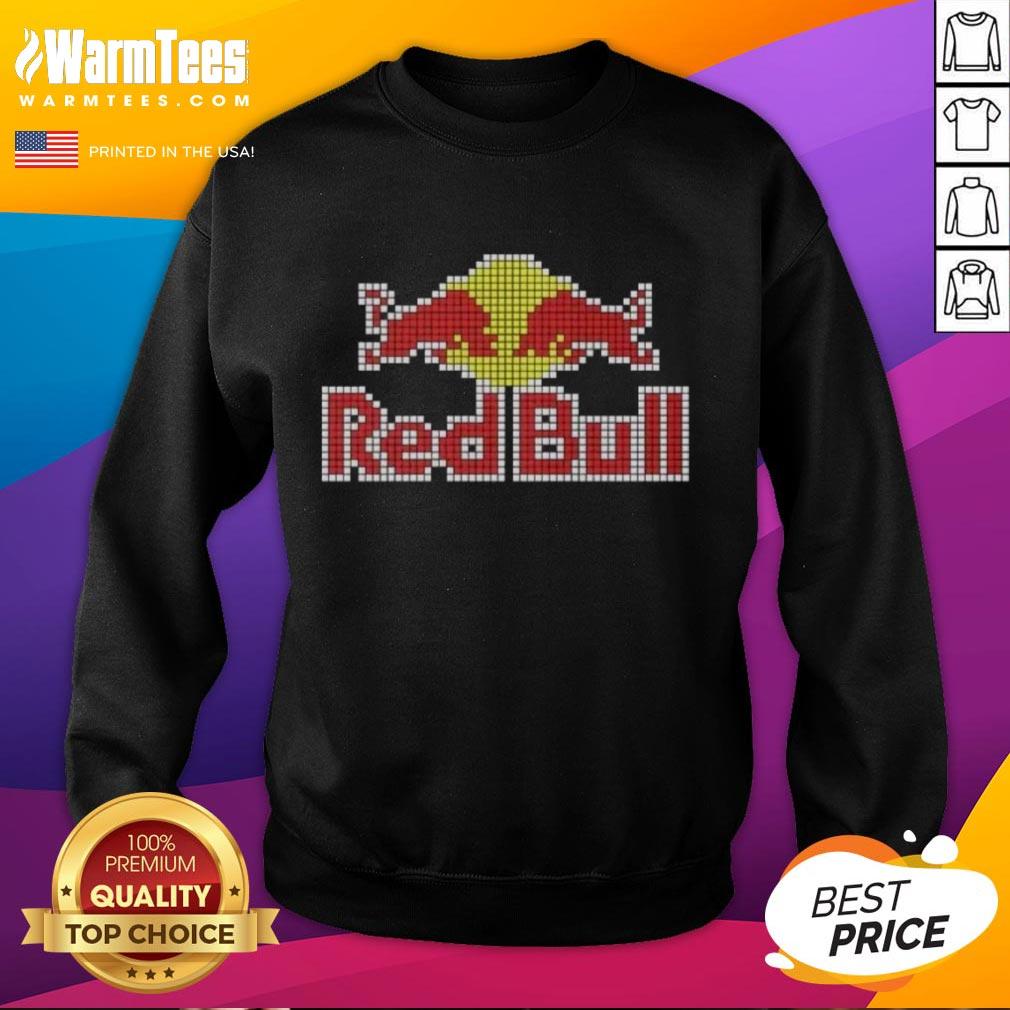 Nice Red Bull 8 Bit Logo T-Shirt - Image 5