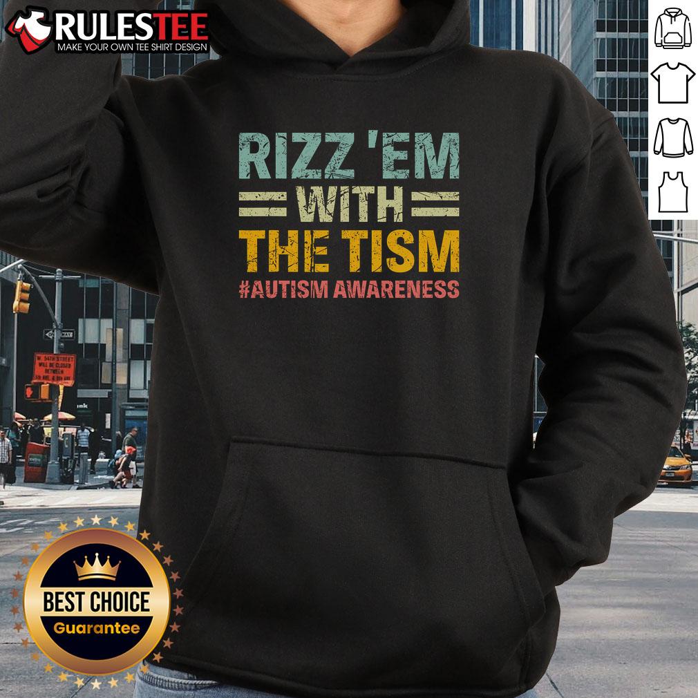Nice Rizz Em With The Tism Funny Autism Awareness T-Shirt - Image 2