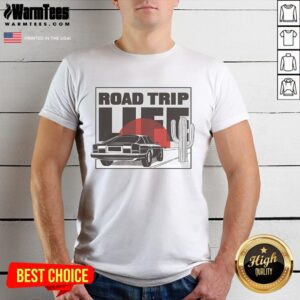 Nice Road Trip Life Vintage Car Sunset T-Shirt