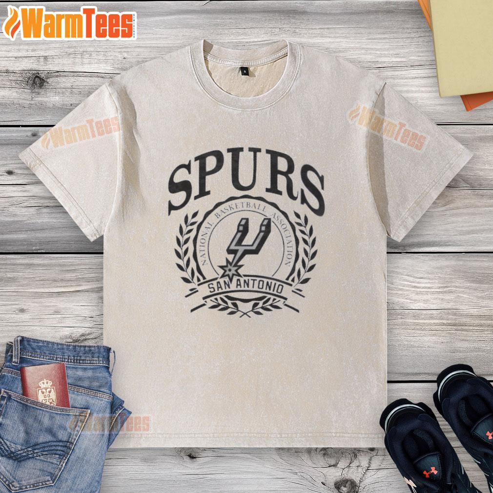 Nice San Antonio Spurs National Basketball Association Crest T-Shirt - Image 4