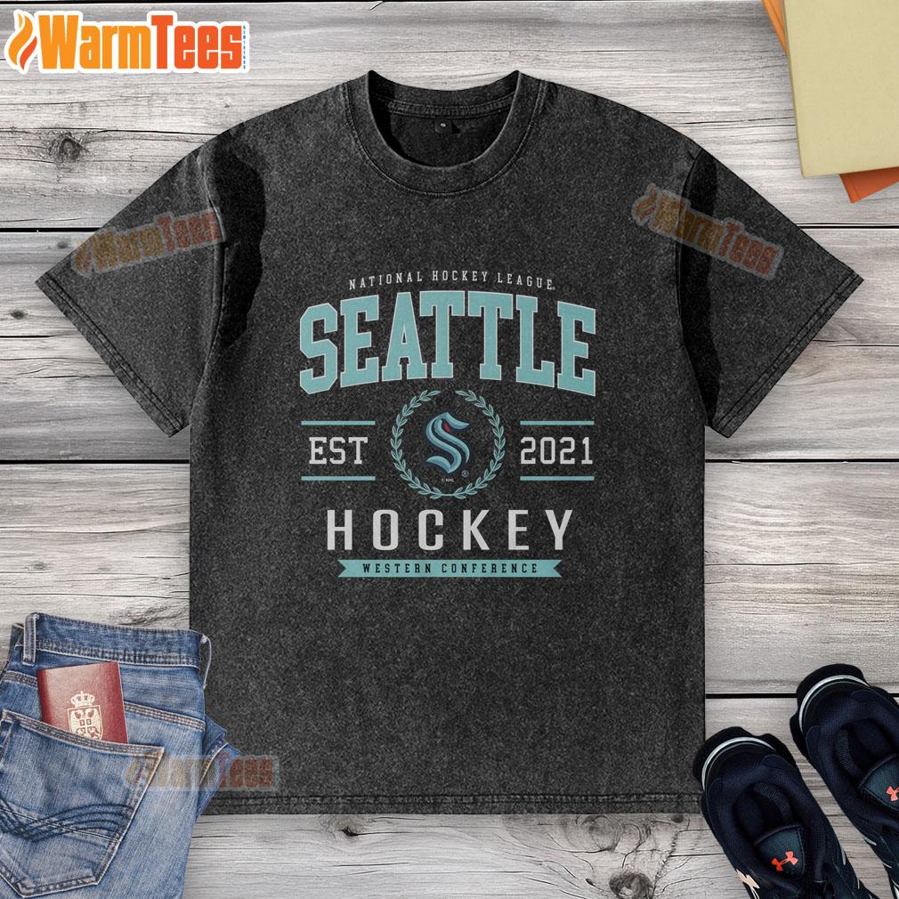 Nice Seattle Kraken Hockey Legacy Crest T-Shirt - Image 6