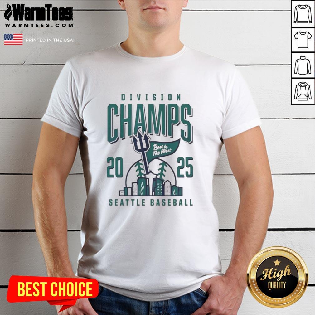 Nice Seattle Mariners 2025 Division Champs Best In The West T-Shirt