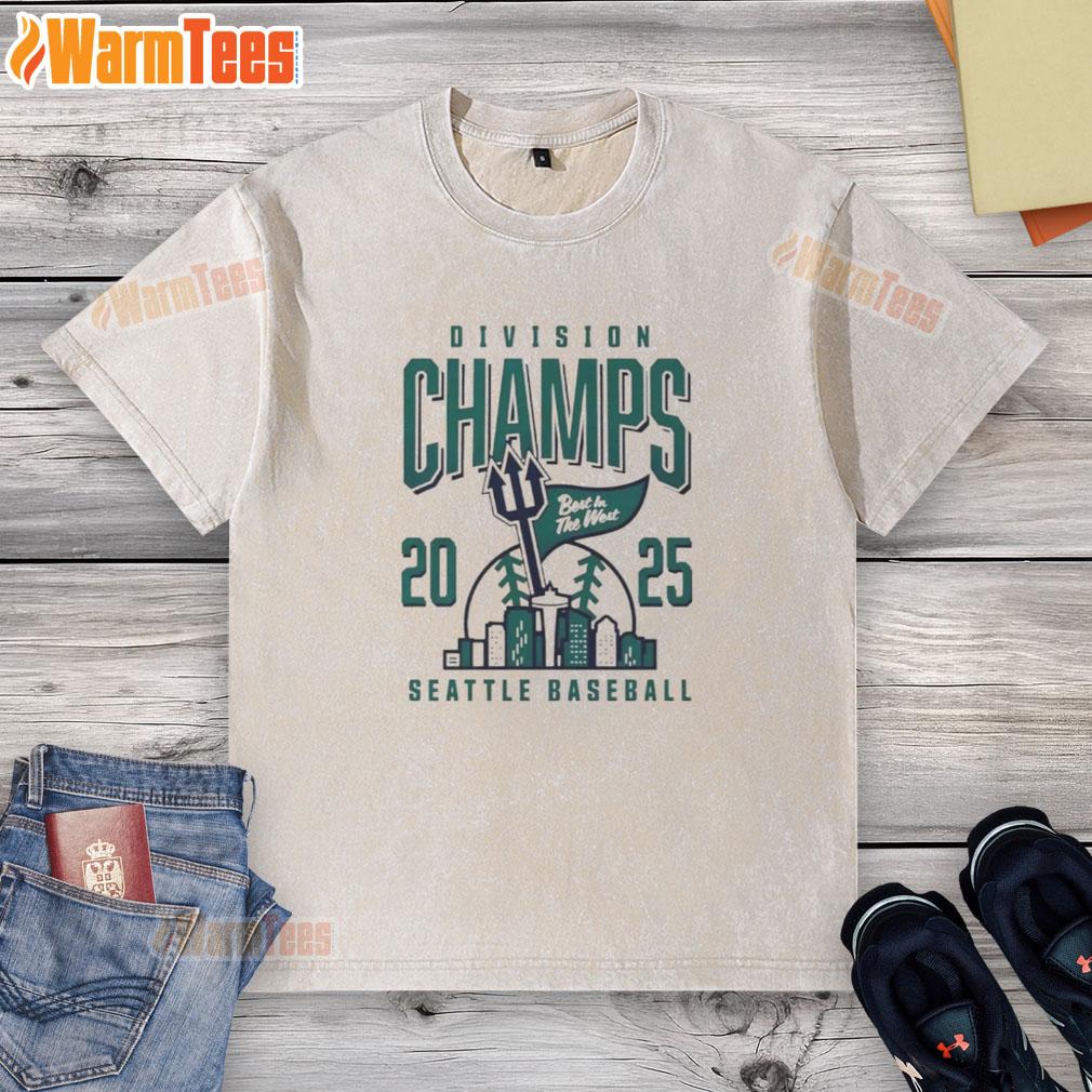 Nice Seattle Mariners 2025 Division Champs Best In The West T-Shirt - Image 6